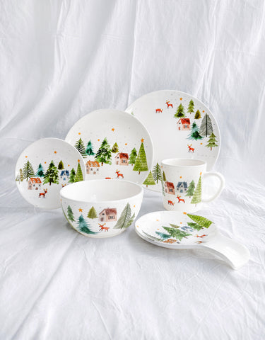 Enchanted Winter Wonderland Bowls, Set of 4