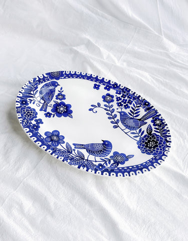 Magpie Paradise Oval Serving Platter