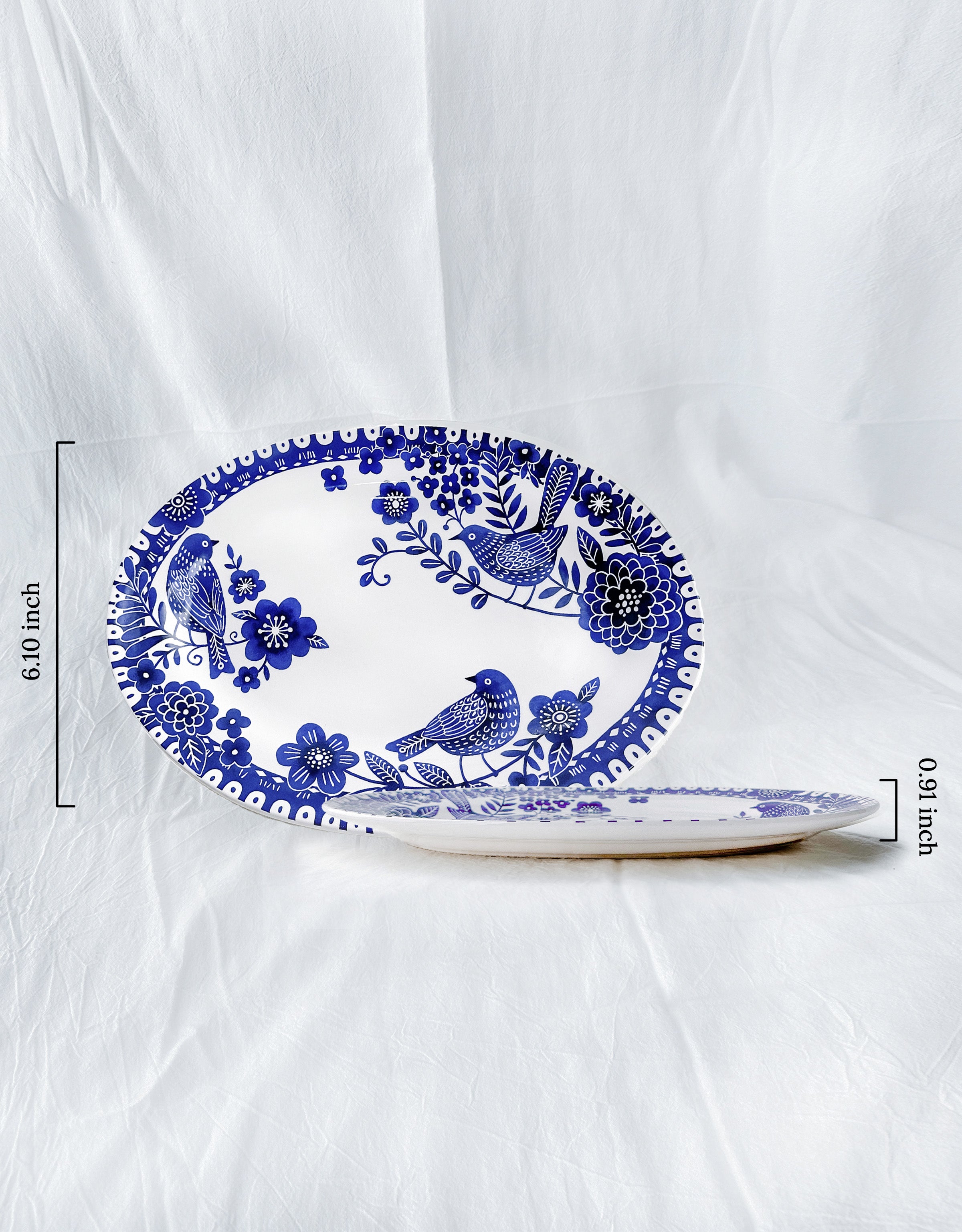Magpie Paradise Oval Serving Platter